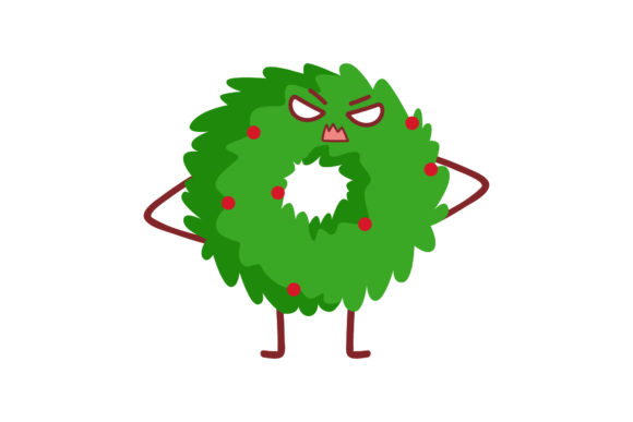Angry Kawaii Christmas Cute Decor: A Graphic Design Gem