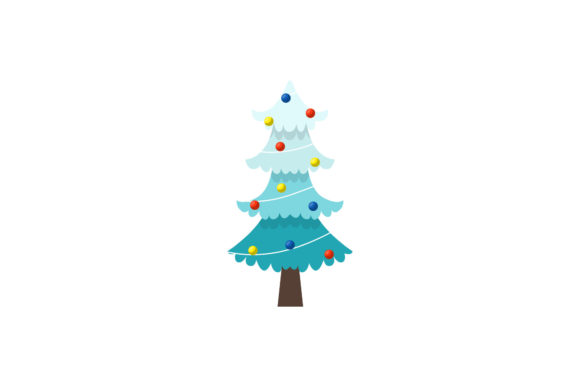 Beauty Christmas Tree Illustration: A Versatile Graphic for Holiday Branding