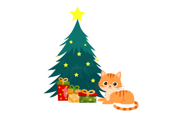 Cat Christmas Illustration Art: A Versatile Graphics and Illustrations Asset