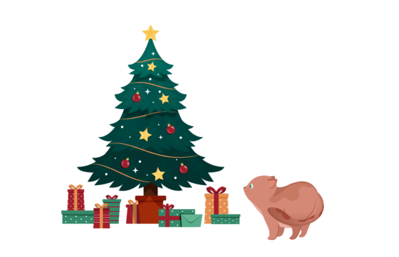 Cat Christmas Illustration Decoration: A Festive Graphics Review