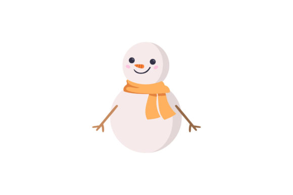Charming Beauty Snowman Christmas Design