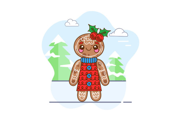 Christmas Gingerbread Character: A Festive Graphics Addition