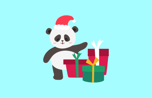 Christmas Panda Animal Cute Illustration Graphics