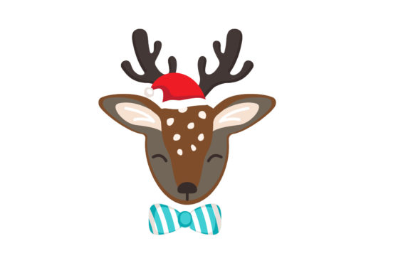 Christmas Reindeer Animal: A Versatile Graphic for Holiday Branding