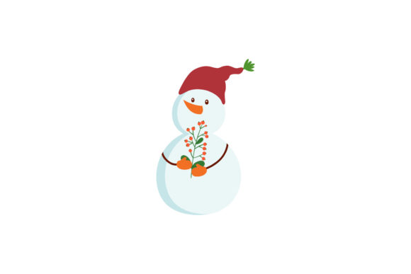 Christmas Snowman Cute Vector Xmas Graphics for Handmade Creations