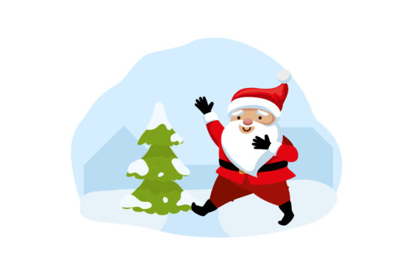 Christmas Winter Scene Character: A Charming Embroidery Design