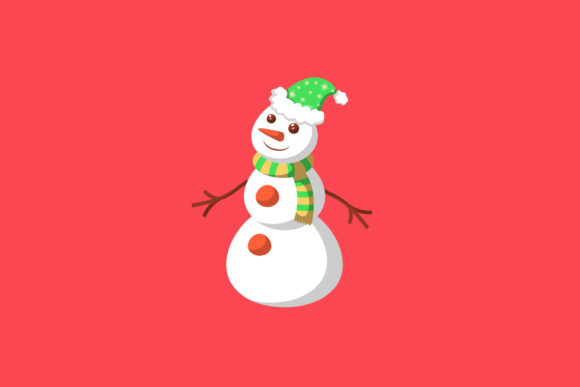 Merry Christmas Snowman Decoration: A Festive Graphics Asset