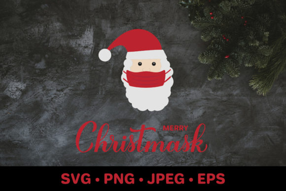 Merry Christmask. Covid Christmas: A Unique Graphics and Illustrations Asset