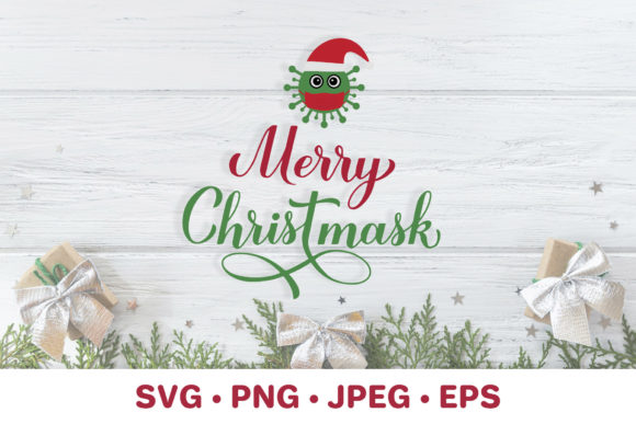 Merry Christmask. Pandemic Christmas Graphics for Branding